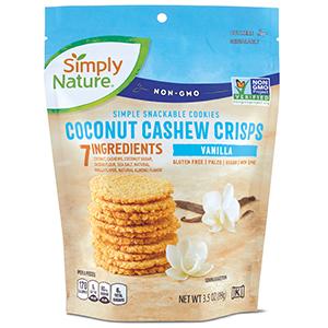 COOKIE ALDI-EXCLUSIVE SIMPLY NATURE COCONUT CASHEW CRISPS ALDI INC.